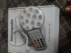 Rechargeable Multicolor LED Light with Remote