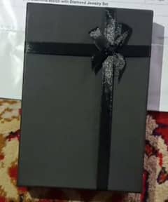 Black Ribbon Empty Jewelry Gift Box