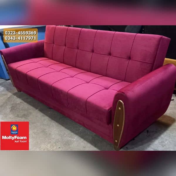 Molty double bed sofa cum bed/dining table/stool/Lshape sofa/chair 14