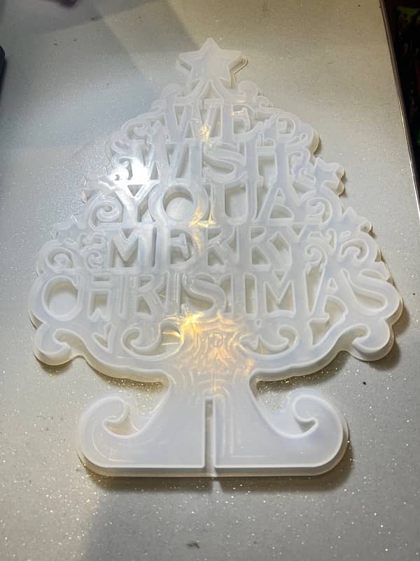 happy Christmas silicon mold 1