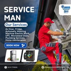 Auto washing machine repair/Ac fridge & home appliances repair service