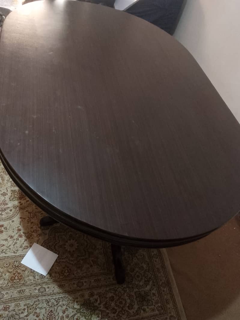 6 seater wooden dining table available for sale 2