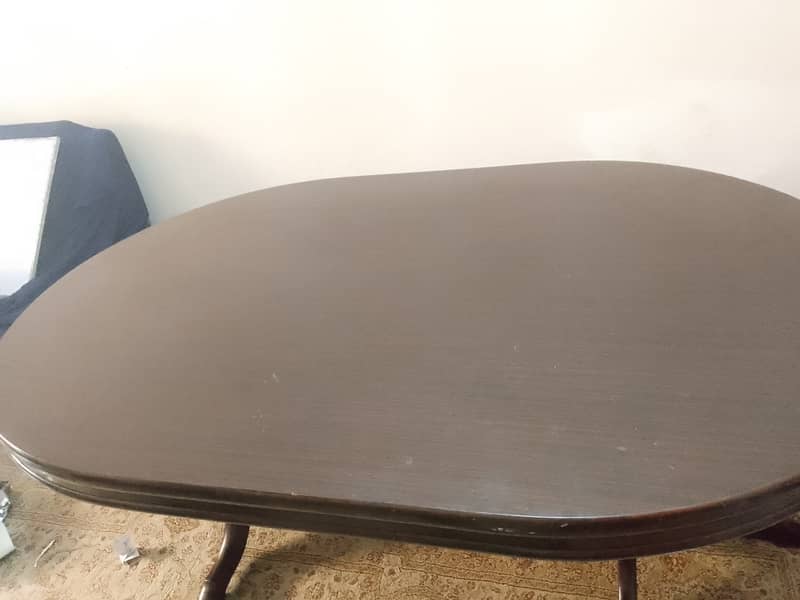 6 seater wooden dining table available for sale 4