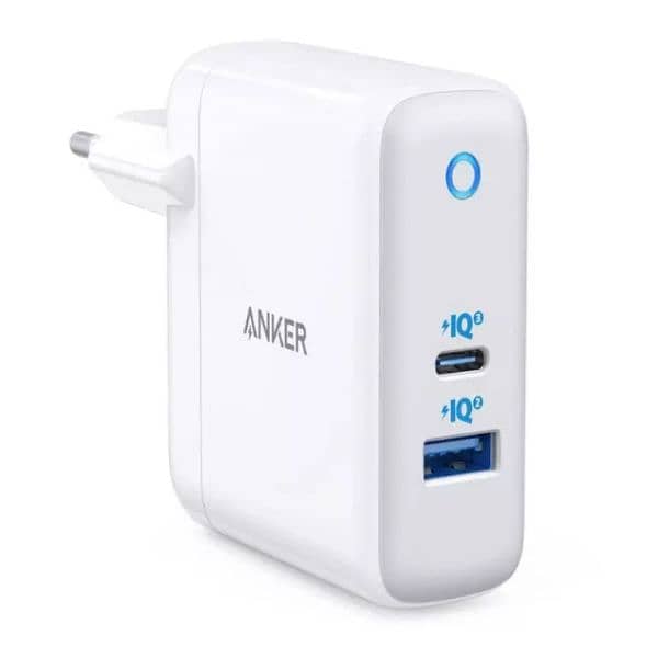 ANKER 60 watt charger 2 Port Charger 60W Total – 45W USB C & 15W 1