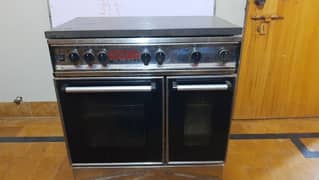 5 Burners Cooking Range With Working Oven & Hot Case