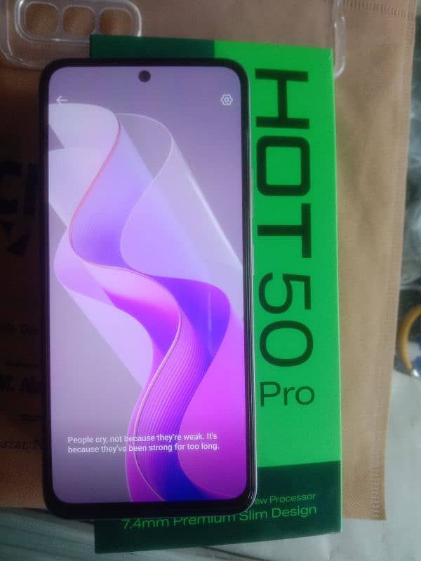 INFINIX HOT-50 PRO JUST OPEN BOX 8+8 128, AMOLED  Display Finger Print 0