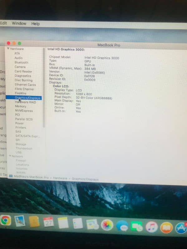 Apple MacBook Pro 2011 Late 5