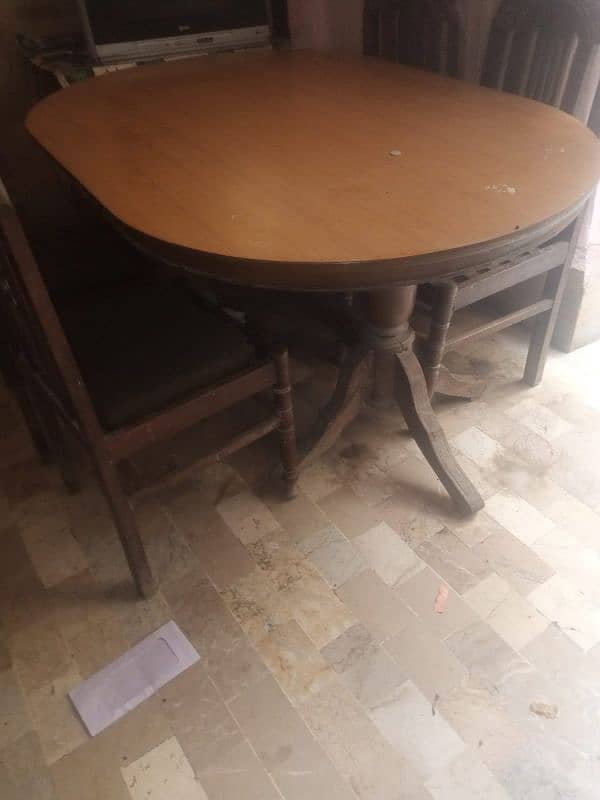 wooden dining table 2