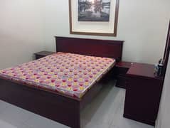 Wooden King Size Bedroom furniture set with mattress