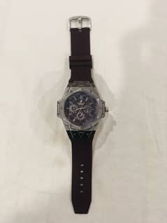 Hublot premium quality watch (brown strap) 0