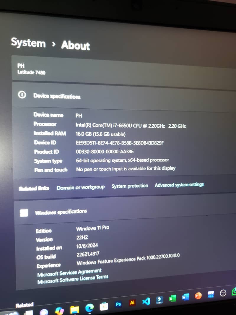 i7 6th Gen - Dell Latitude 7480 - 16 GB RAM 2