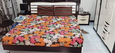 Urgent Bed room furniture for sale in Karachi (4 piece bed room set)