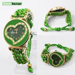 grils fashinable heart watches