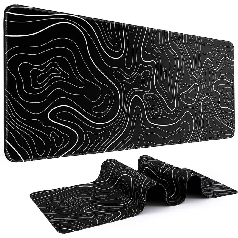 TopoFlow Deskmat Deskpad - L Mousepad for Smooth Precision 0