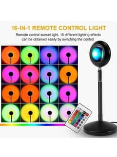 16 Colours RGB Sunset Projection Lamp (0332301279)