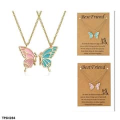 Butterfly friendship pendants stylish and asthetic jewellery wears