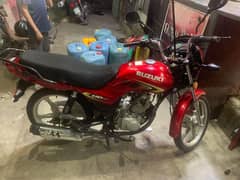 Suzuki 110 color red all ok condition 10/10 no any fault