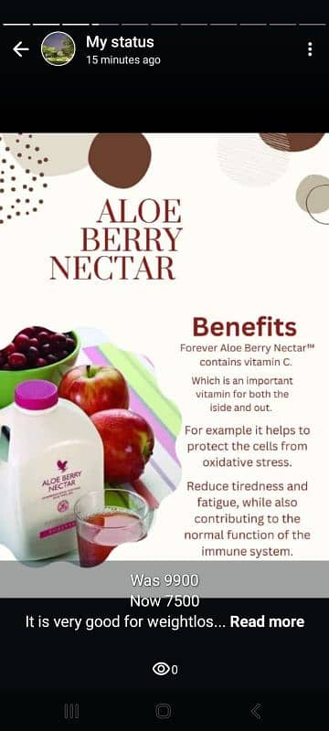 Aloe berry nectar 0