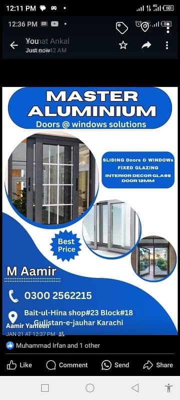 MaamirMaster alminum And glass warks 0