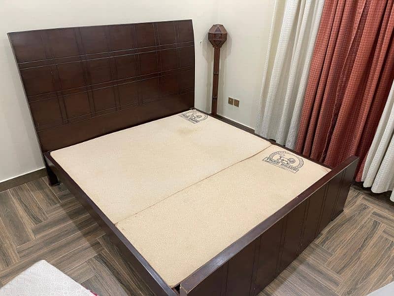 King Size Double Bed with Mattress 1