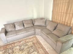 For Sale: 6-Seater L Shaped Solid Wood Sofa