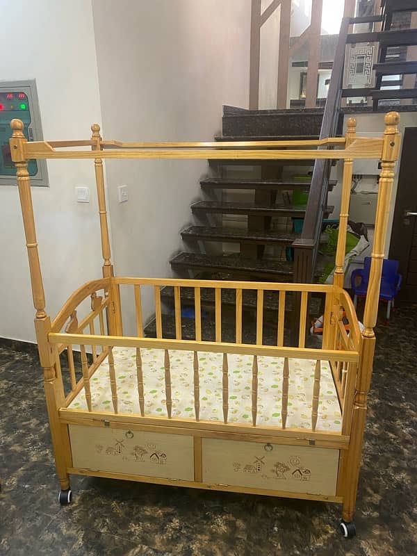 Double baby bed and rocker 4