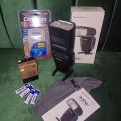 Shanny SN600N speedlite flash with accessories (price negotiable)