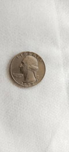 Old coin/ Quarter Dollar / United States Coin /Antique Coin