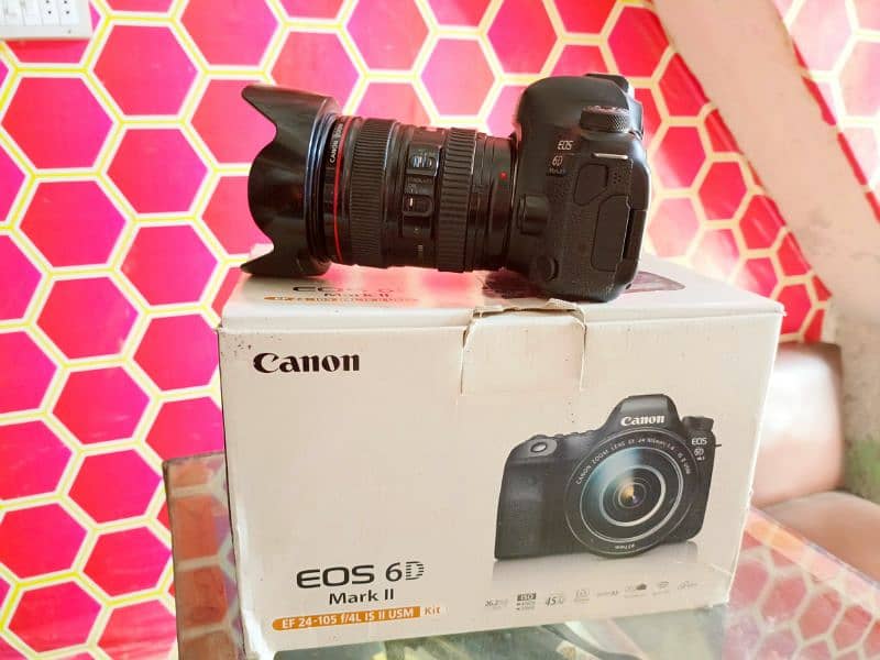 Canon 6d Mark ii with Lenz 24-105 usm 2