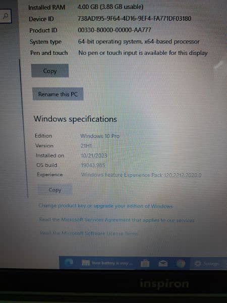 Dell inspieon 7520 i7 3