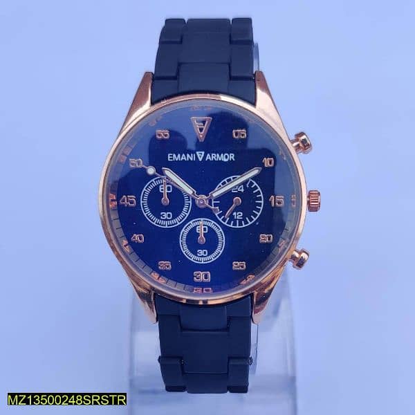 stylish men,s analog wrist watch 0