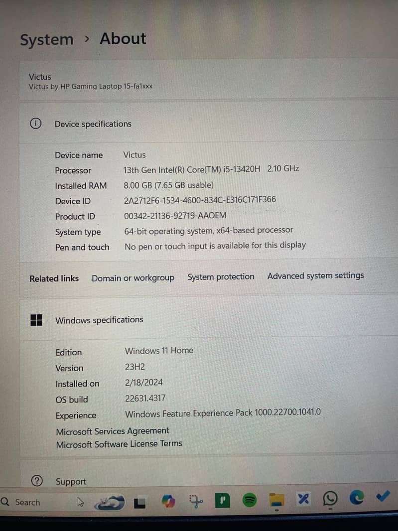 HP Victus i5 13th Gen 4