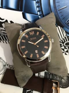 HUGO BOSS-ROSE GOLD-NEW ORIGINAL WATCH-RADO-OMEGA-ROLEX-TISSOT-CITIZEN