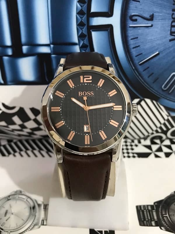 HUGO BOSS-ROSE GOLD-NEW ORIGINAL WATCH-RADO-OMEGA-ROLEX-TISSOT-CITIZEN 1