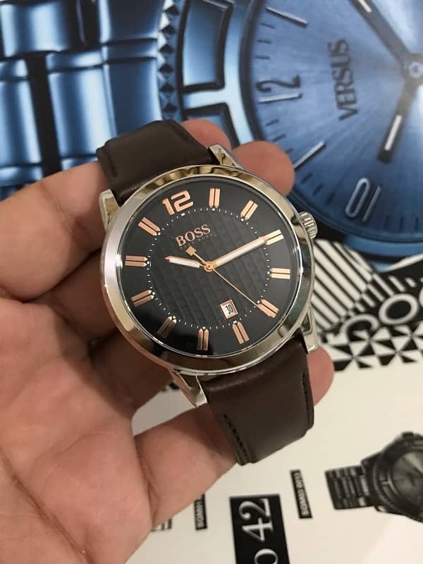 HUGO BOSS-ROSE GOLD-NEW ORIGINAL WATCH-RADO-OMEGA-ROLEX-TISSOT-CITIZEN 4