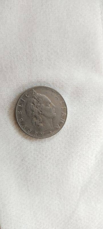 Vintage L 50 Italian Coin L. 50 Lira Lire Republica Italiana/ 1964 Coin 1