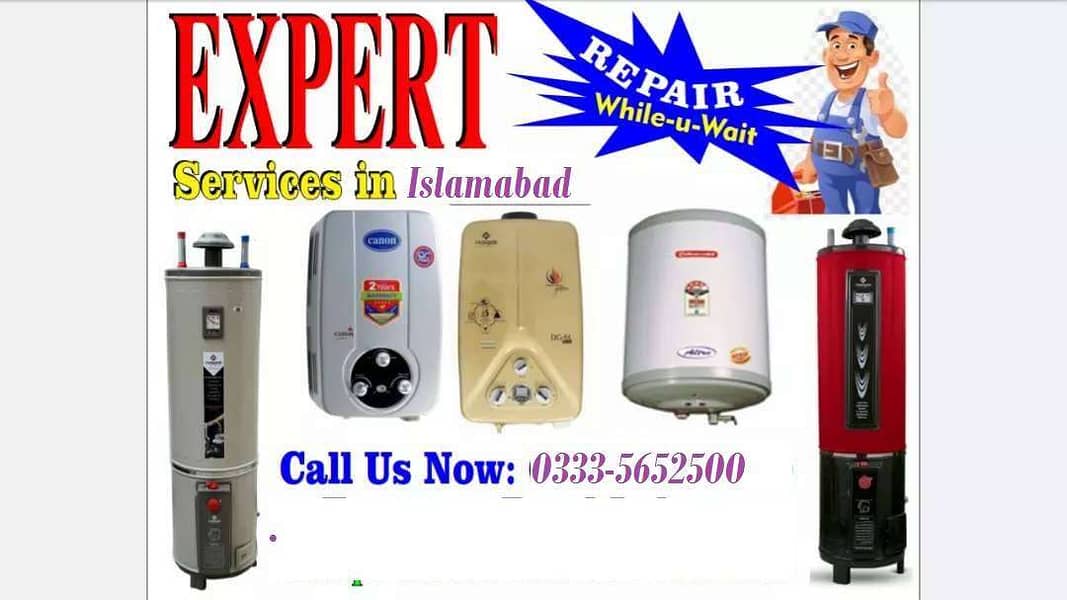 Instant geyser & regular geaser repairing services providing 1