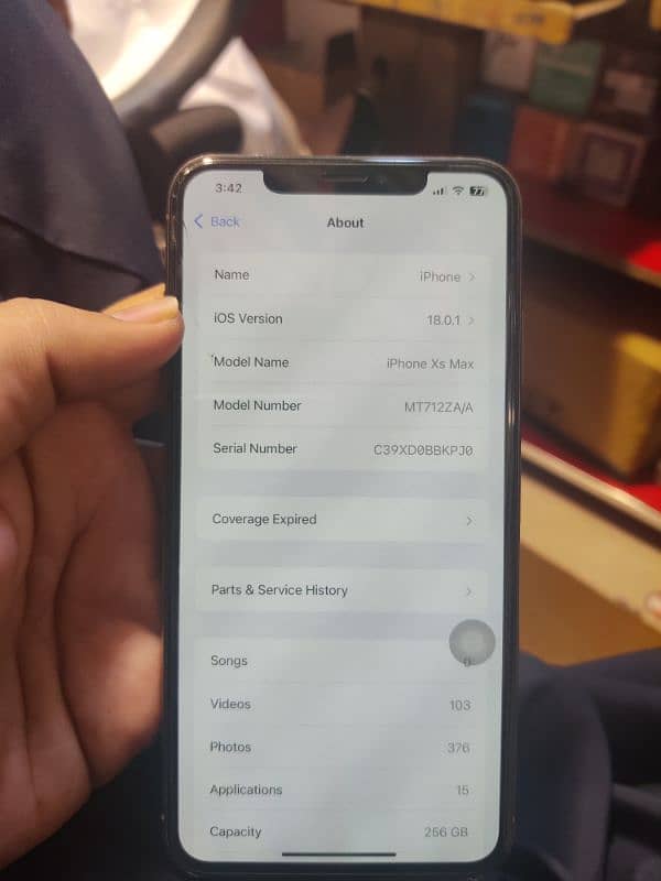 Iphone Xs Max PTA APPROVED 256GB 1