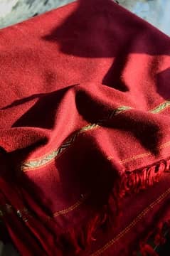 96 Ring shawl maroon colour