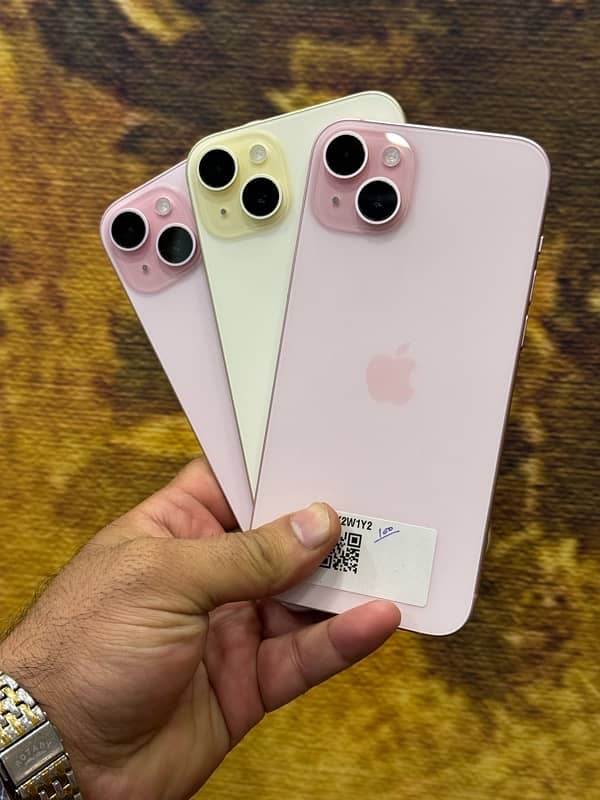 IPhone 15Plus JV 128GB & 256GB Pink & Yellow 1