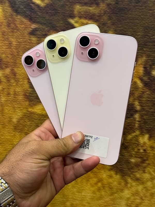 IPhone 15Plus JV 128GB & 256GB Pink & Yellow 2