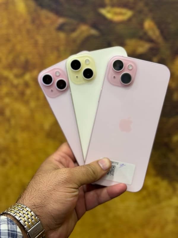 IPhone 15Plus JV 128GB & 256GB Pink & Yellow 3