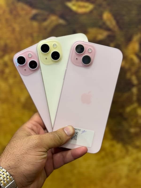 IPhone 15Plus JV 128GB & 256GB Pink & Yellow 4