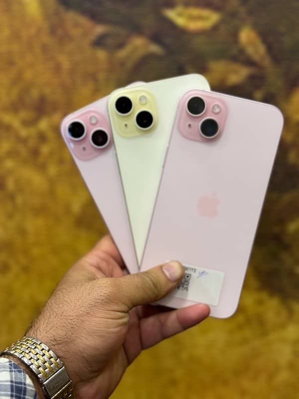 IPhone 15Plus JV 128GB & 256GB Pink & Yellow 5