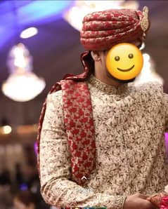 Baraat Sherwani made in march 2019 in excellent condition full package