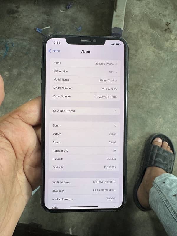 iphone xsmax 256 gb non pta 81 bh 3