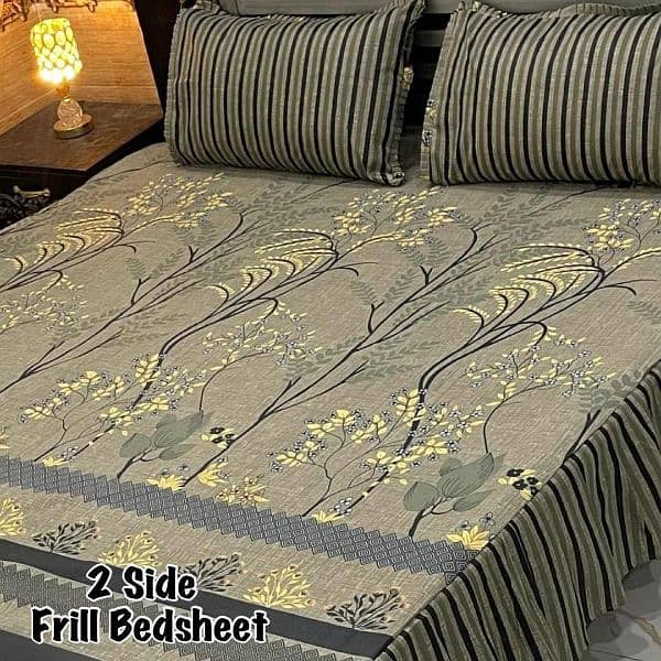 3pcs Cotton Double Bedsheet 1