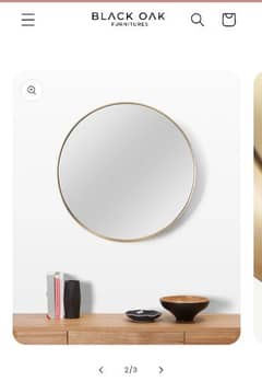 Gold Round Mirror and Dressing Table Set for Makeup | Online Price