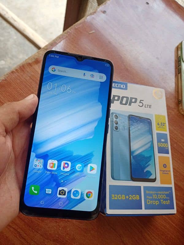 tecno pop 5 LTE with box 2