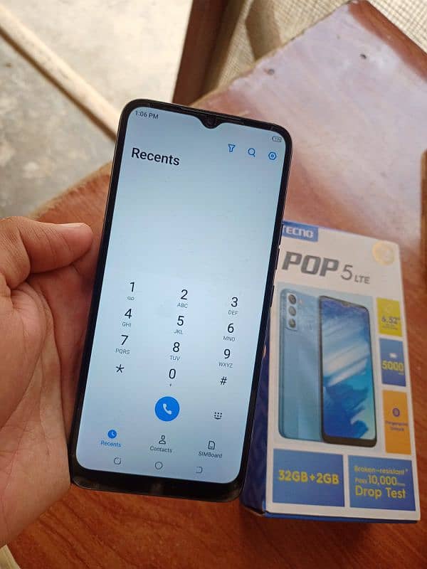 tecno pop 5 LTE with box 5